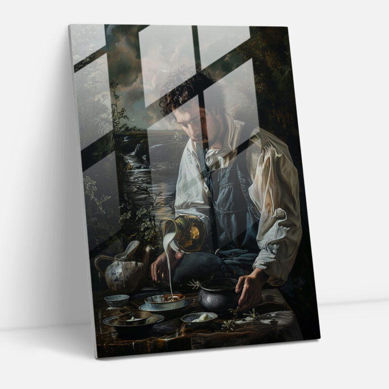 Johannes Vermeer Glass Art - Johannes Vermeer, Johannes Vermeer, Home Decoration, Wall Decoration