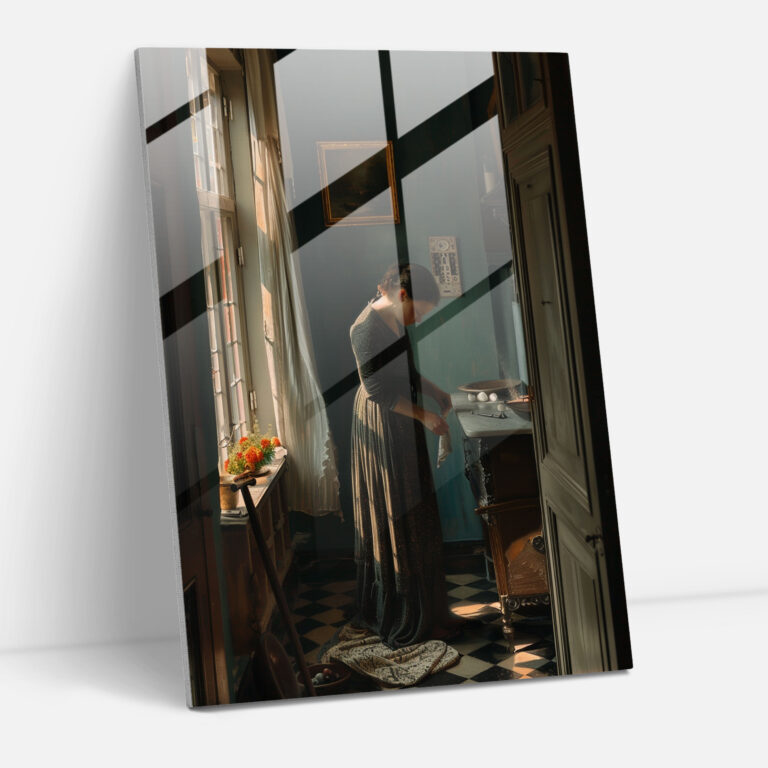 Johannes Vermeer Glass Wall Art - Johannes Vermeer, Wall Decoration, Modern Art, Home Decoration