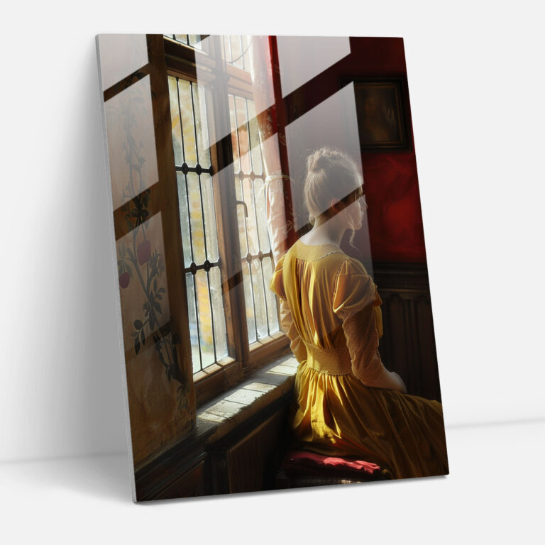 Johannes Vermeer Modern Art - Johannes Vermeer, Home Decoration, Johannes Vermeer, Glass Print