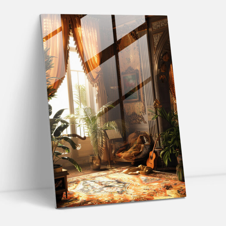 Johannes Vermeer Glass Wall Art - Woman Playing Musical Instrument - Johannes Vermeer, Glass Wall Art, Johannes Vermeer, Modern Art
