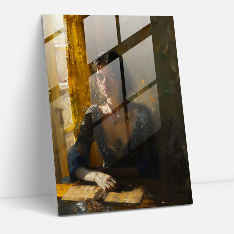 Johannes Vermeer Home Decoration - Woman Seated At Table - Johannes Vermeer, Modern Art, Johannes Vermeer, Wall Decoration