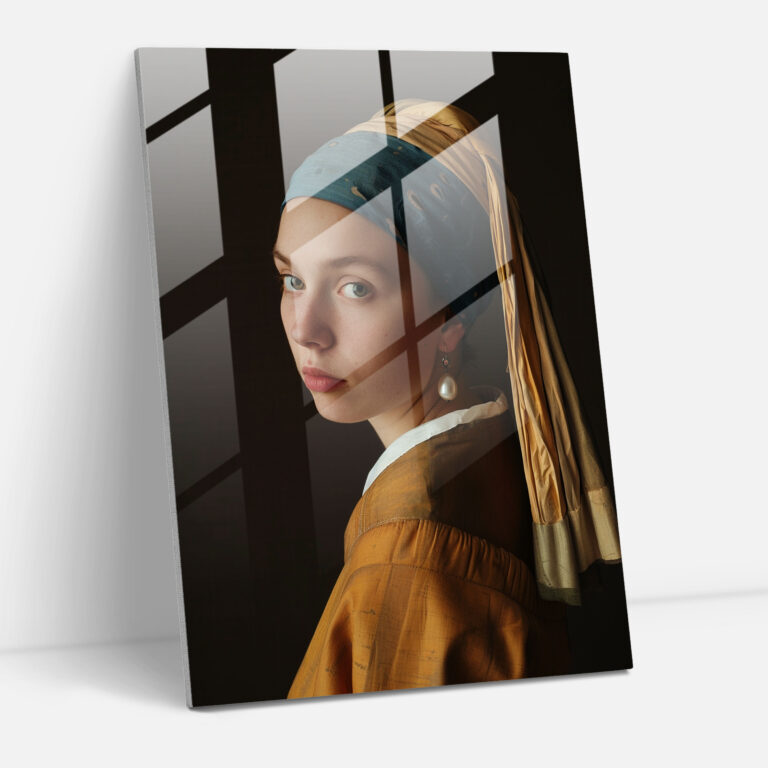 Johannes Vermeer Glass Print - Johannes Vermeer, Home Decoration, Glass Print, Glass Wall Art