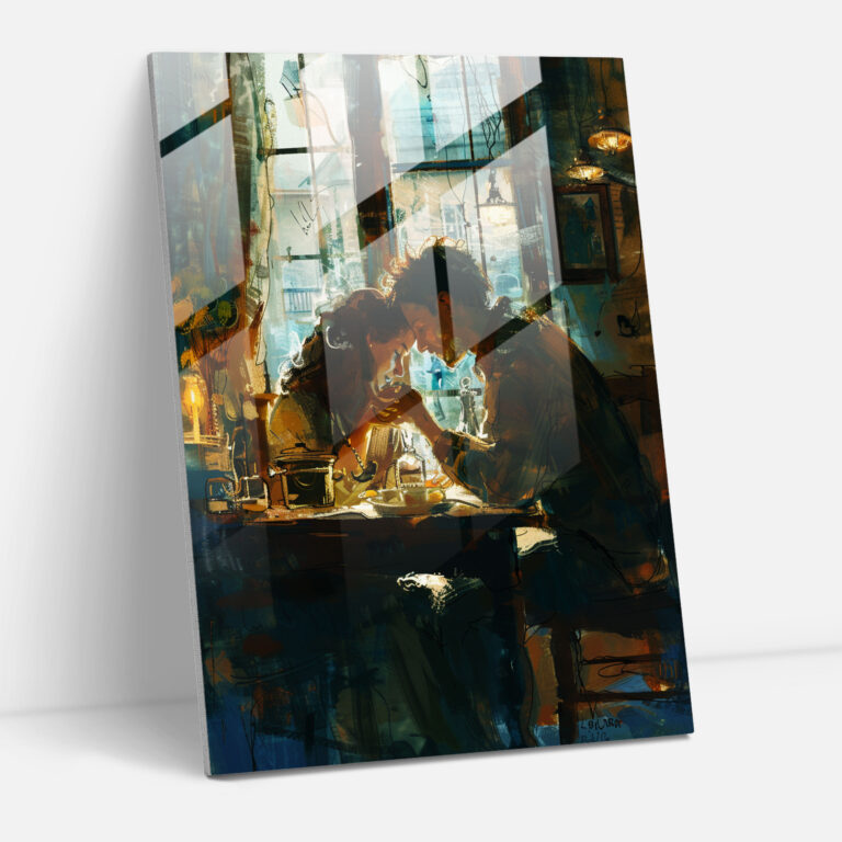 Johannes Vermeer Modern Art - Johannes Vermeer, Home Decoration, Modern Art, Glass Art