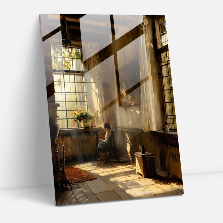 Johannes Vermeer Home Decoration - Johannes Vermeer, Glass Art, Wall Decoration, Modern Art