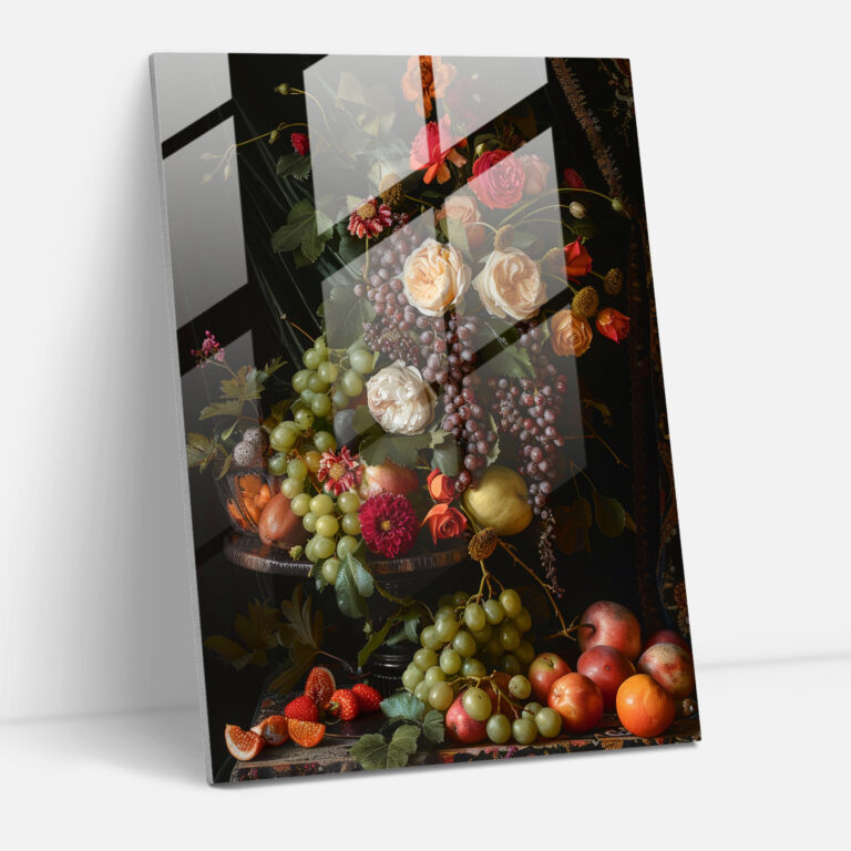 Johannes Vermeer Glass Print Modern Art - Johannes Vermeer, Modern Art, Glass Art, Glass Print