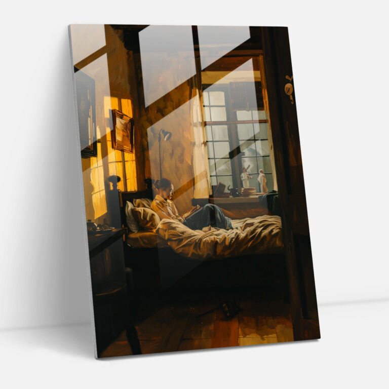 Johannes Vermeer Glass Wall Art - Bedroom Couple Glass Print - Johannes Vermeer, Johannes Vermeer, Glass Art, Wall Decoration