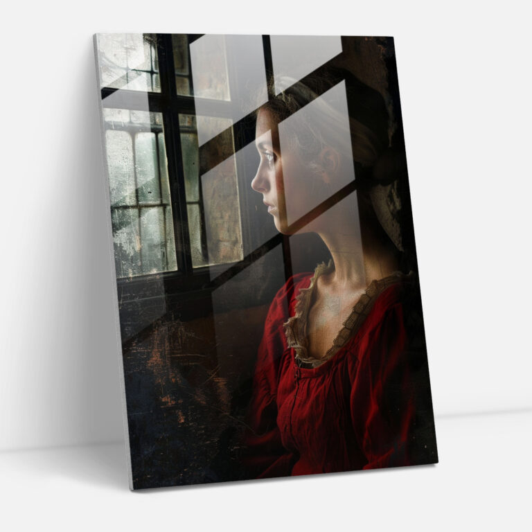 Johannes Vermeer Glass Print - Woman At A Window - Johannes Vermeer, Modern Art, Wall Decoration, Glass Art