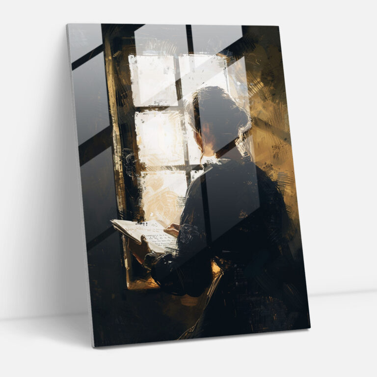 Johannes Vermeer Glass Print - Johannes Vermeer, Glass Print, Reading, Wall Decoration