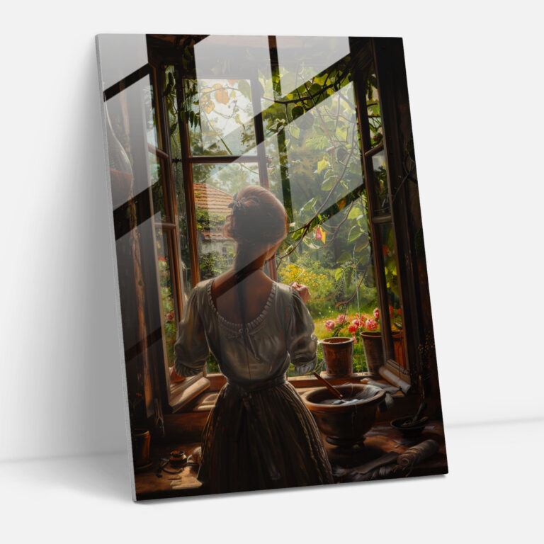 Johannes Vermeer Glass Art - Johannes Vermeer, Wall Decoration, Glass Art, Glass Wall Art