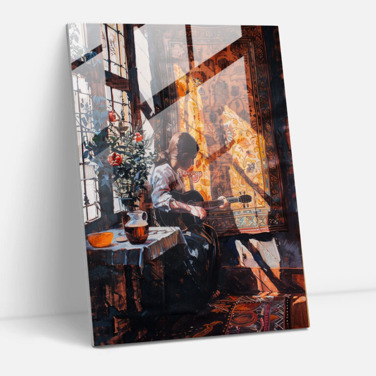 Johannes Vermeer Glass Print - Johannes Vermeer, Glass Art, Glass Wall Art, Glass Print