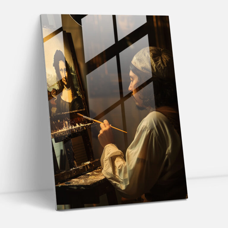 Johannes Vermeer Wall Decoration - The Art Of Painting - Johannes Vermeer, Johannes Vermeer, Modern Art, Glass Print