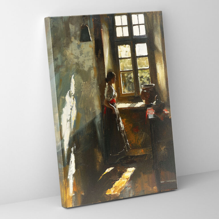 Johannes Vermeer Style Wall Decoration - Johannes Vermeer, Johannes Vermeer Style, Wall Art, Canvas Print