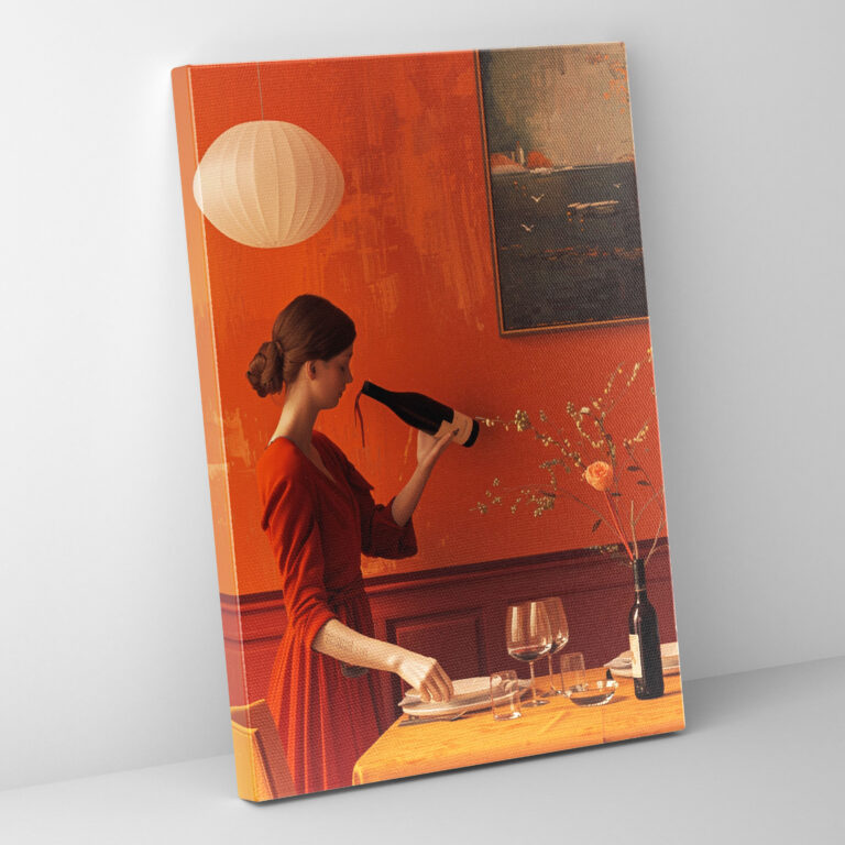 Johannes Vermeer Style Canvas Wall Art - Johannes Vermeer, Johannes Vermeer Style, Wall Art, Wall Decoration