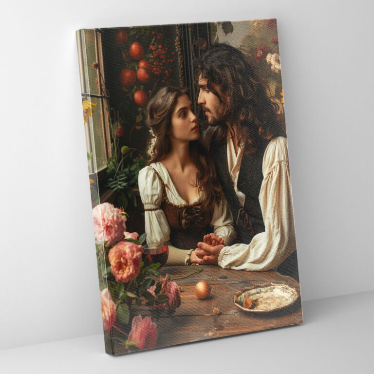 Johannes Vermeer Style Canvas Print - Johannes Vermeer, Home Decoration, Canvas, Wall Decoration