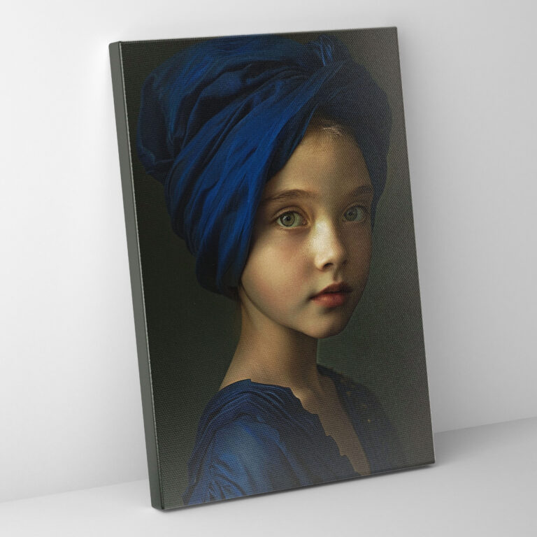 Johannes Vermeer Style Canvas Print - Johannes Vermeer, Wall Art, Wall Decoration, Canvas