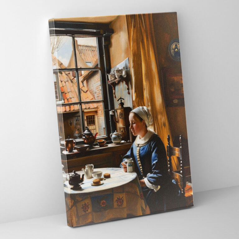 Johannes Vermeer Canvas Print - Woman Pouring Milk - Johannes Vermeer, Home Decoration, Johannes Vermeer, Canvas