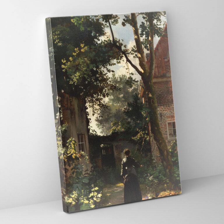Johannes Vermeer Wall Decoration - Woman In Garden - Johannes Vermeer, Wall Decoration, Home Decoration, Canvas Wall Art