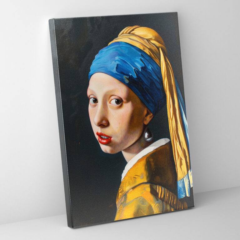 Golden Age Girl With A Pearl Earring Wall Art - Johannes Vermeer, Johannes Vermeer, Home Decoration, Canvas Wall Art