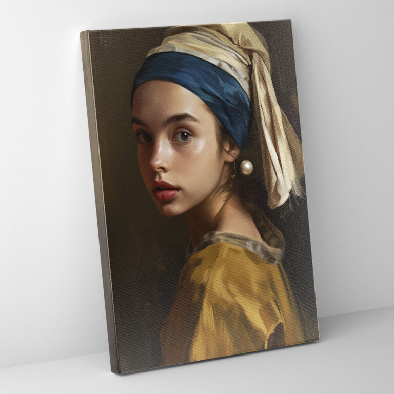 Johannes Vermeer Canvas Print - Johannes Vermeer, Johannes Vermeer, Wall Decoration, Canvas