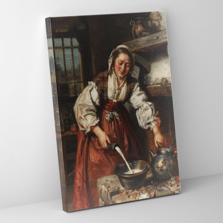 Johannes Vermeer Woman Pouring Milk Wall Decoration - Johannes Vermeer, Canvas Print, Johannes Vermeer, Wall Art
