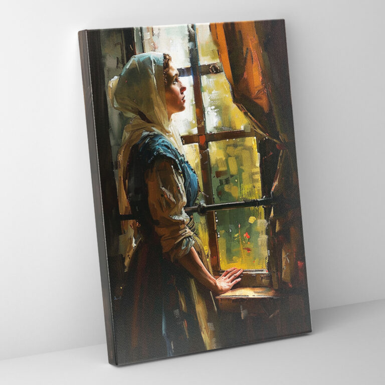 Johannes Vermeer Woman At A Window Wall Art - Johannes Vermeer, Canvas Print, Wall Decoration, Home Decoration