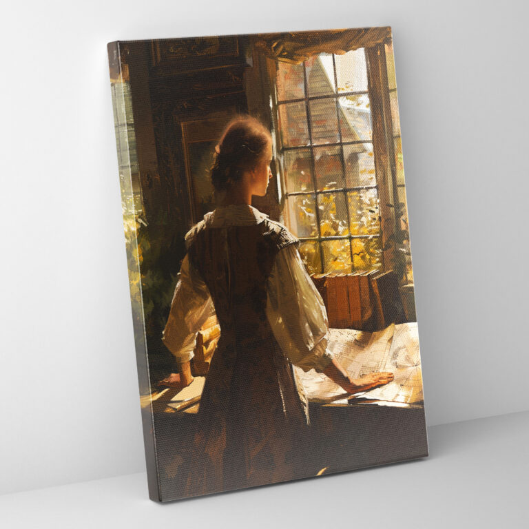 Johannes Vermeer Wall Decoration - Woman With Map - Johannes Vermeer, Canvas Print, Home Decoration, Johannes Vermeer