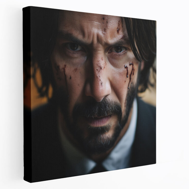 John Wick Wall Art - Grit And Resilience - John Wick, Determination, Wall Decoration, Canvas Wall Art