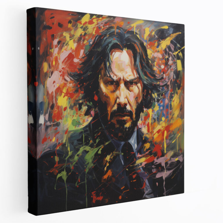 John Wick Canvas Print - Enigmatic Persona - John Wick, Home Decoration, Canvas Wall Art, Enigmatic Persona