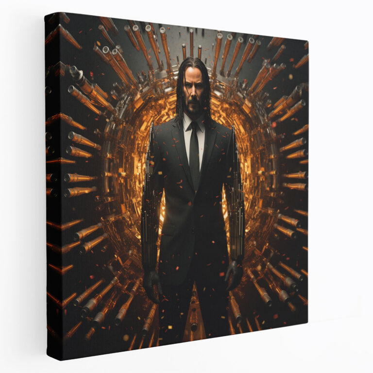 John Wick Wall Art - John Wick, Wall Decoration, Canvas Print, John Wick