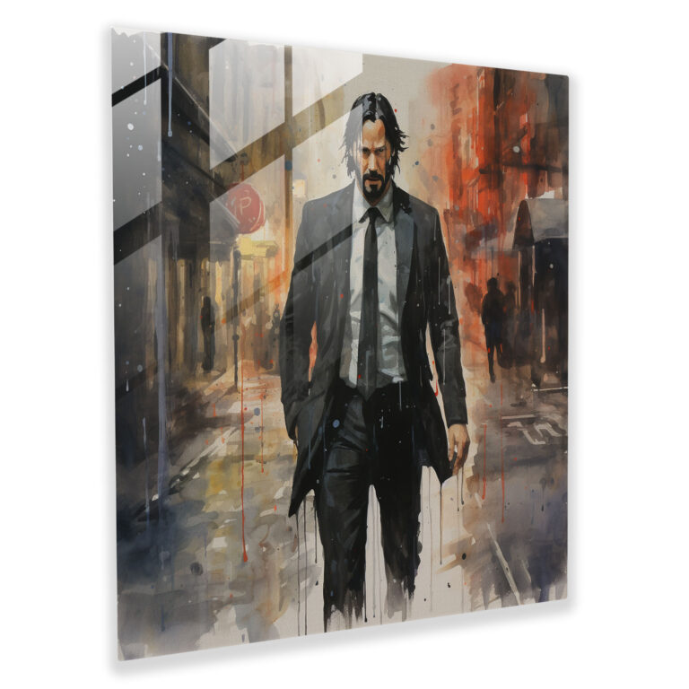 John Wick Glass Print - John Wick, Glass Wall Art, Danger, Modern Art