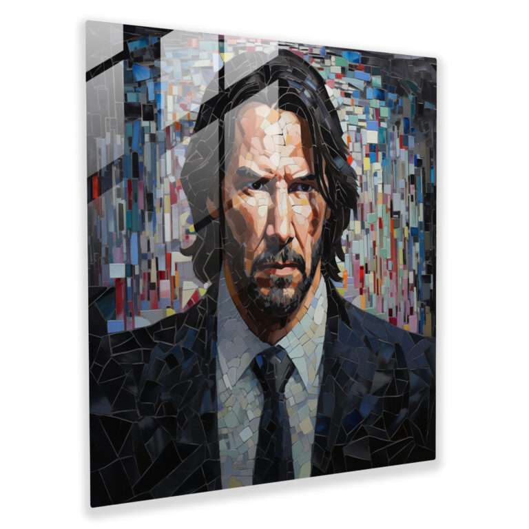 John Wick Glass Print - John Wick, Glass Print, Glass Wall Art, Modern Art