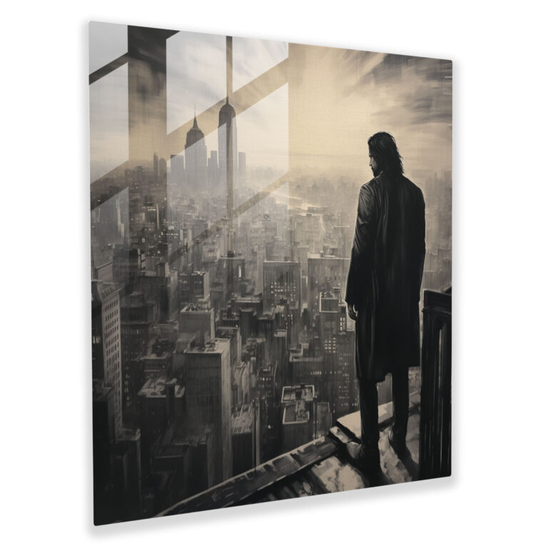 John Wick Glass Print - John Wick, Glass Wall Art, Glass Art, Moody