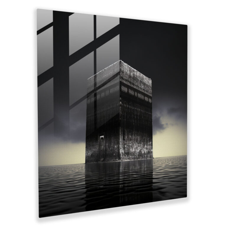 Kaaba Glass Print - Kaaba, Serenity, Glass Art, Glass Print