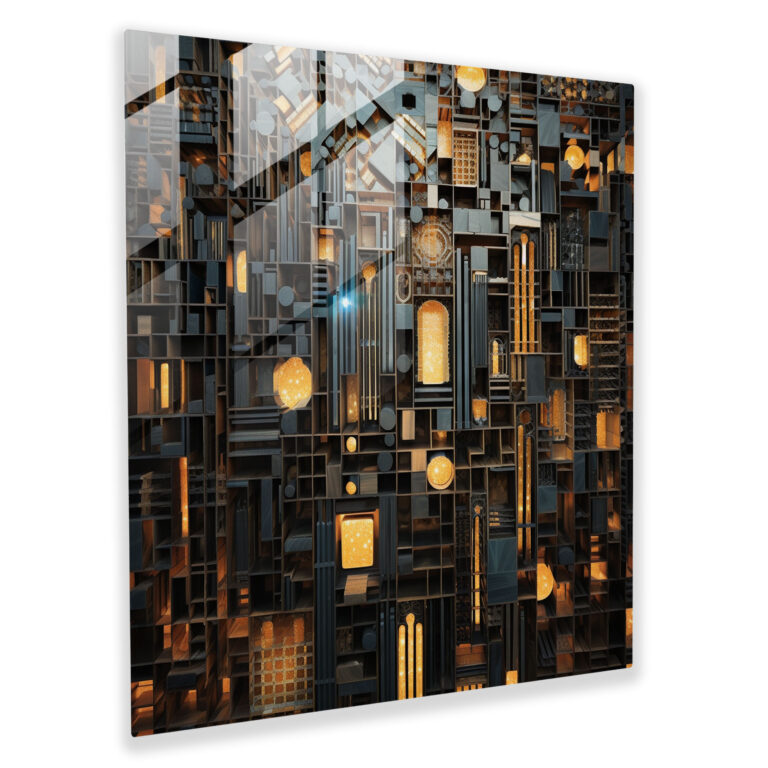 Intricate Kaaba Glass Print - Kaaba, Glass Print, Wall Decoration, Home Decoration