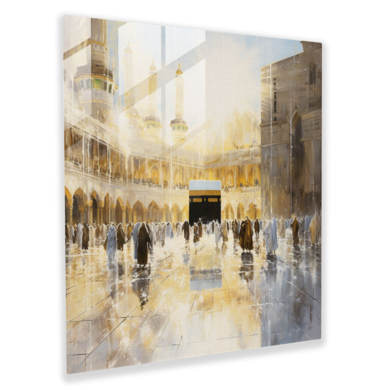 Kaaba Glass Wall Art - Impressionist Print - Kaaba, Kaaba, Home Decoration, Wall Decoration