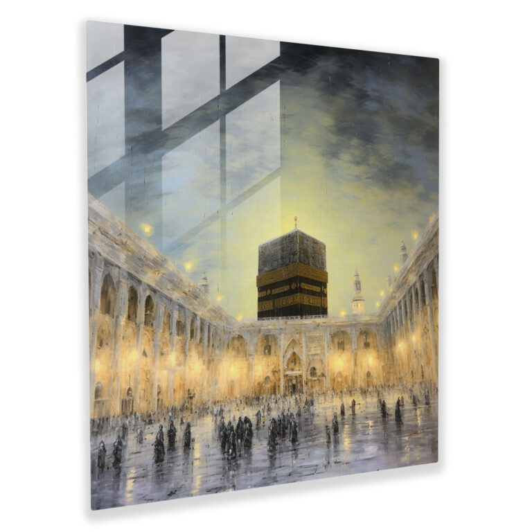 Impressionist Glass Print - Kaaba - Kaaba, Glass Print, Glass Art, Beauty