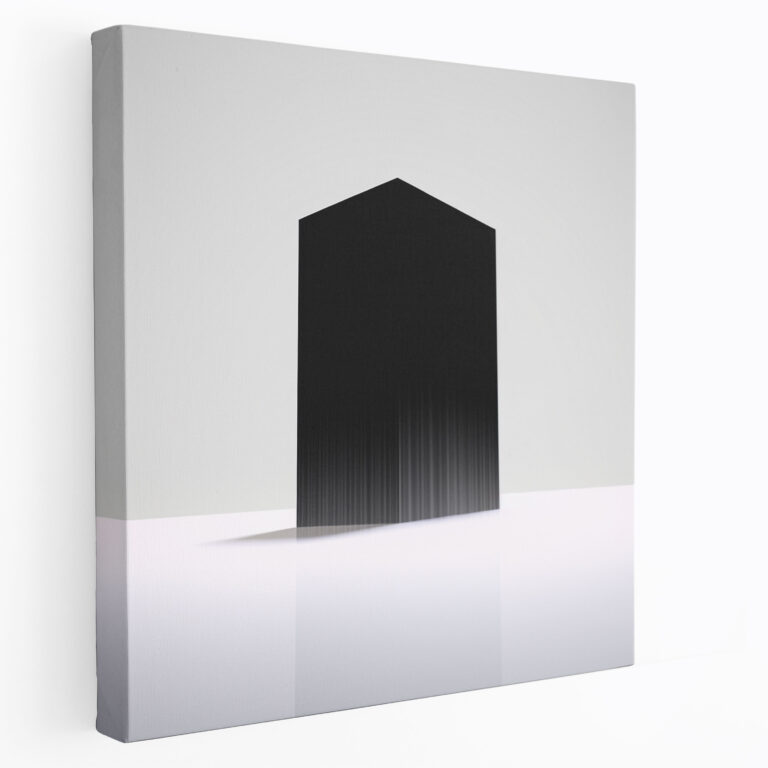 Kaaba Minimalist Canvas Print - Kaaba, Canvas Wall Art, Kaaba, Canvas