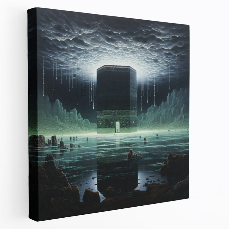 Kaaba Wall Decoration - Kaaba, Wall Decoration, Moonlit Sky, Kaaba