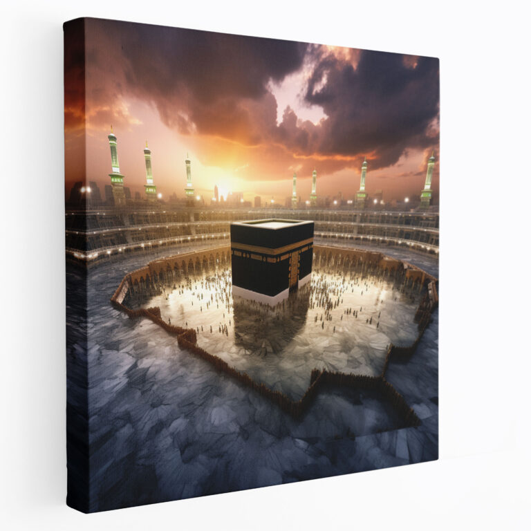 Kaaba Canvas Print - Kaaba, Wall Decoration, Beauty, Photorealistic