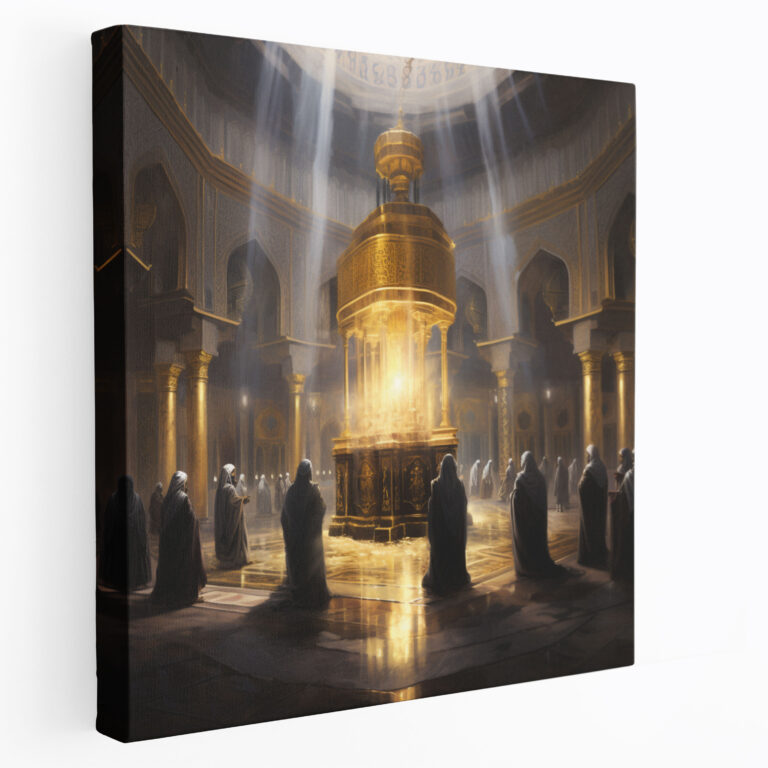 Kaaba Wall Decoration - Kaaba, Precise Details, Wall Decoration, Canvas Wall Art