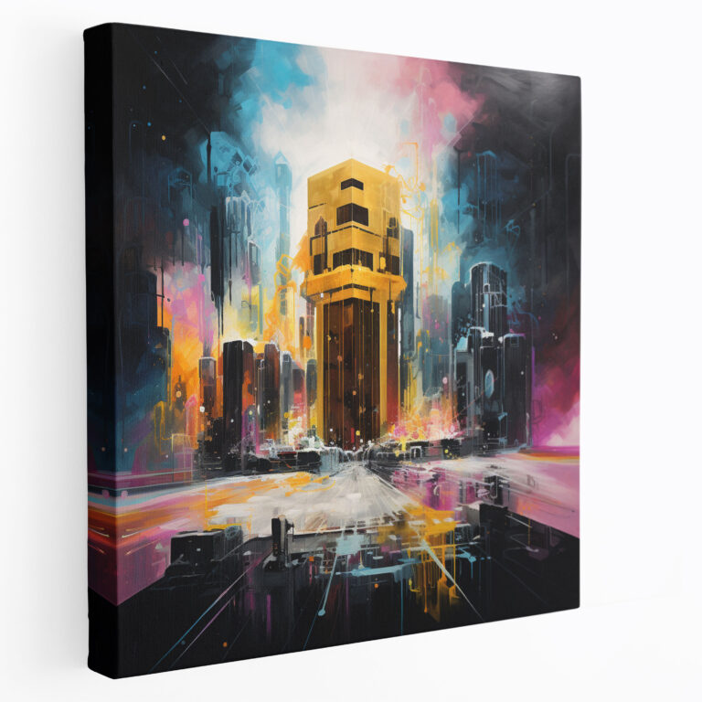 Kaaba Canvas Print - Kaaba, Vibrant, Wall Decoration, Colorful