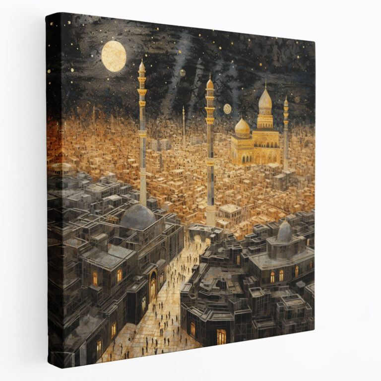 Kaaba Mosaic Canvas Print - Kaaba, Kaaba, Canvas Print, Canvas Wall Art