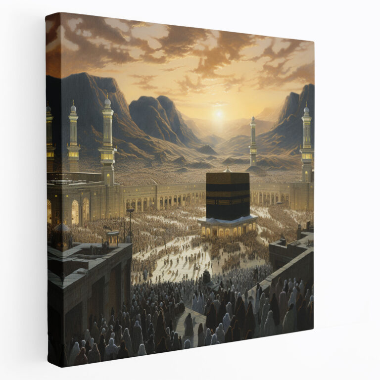Kaaba Wall Art - Kaaba, Canvas, Pilgrimage Season, Wall Decoration