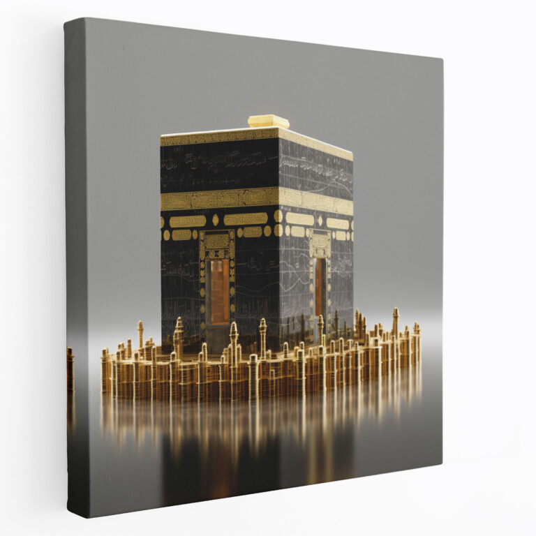 Kaaba Canvas Print - 3D Rendering Wall Art - Kaaba, Home Decoration, Wall Decoration, Kaaba