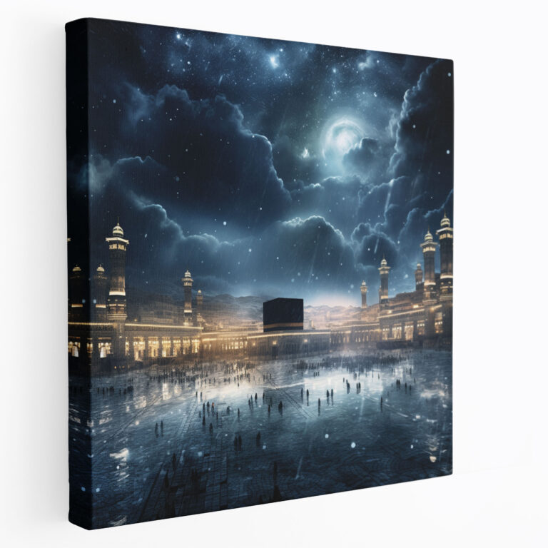 Kaaba Wall Decoration - Kaaba, Canvas, Peaceful Ambiance, Calming Atmosphere