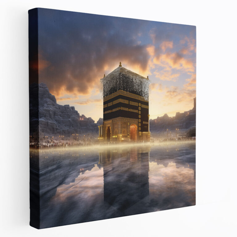 Kaaba Wall Art - Photorealistic Dawn View - Canvas Print - Kaaba, Canvas, Tranquility, Dawn View
