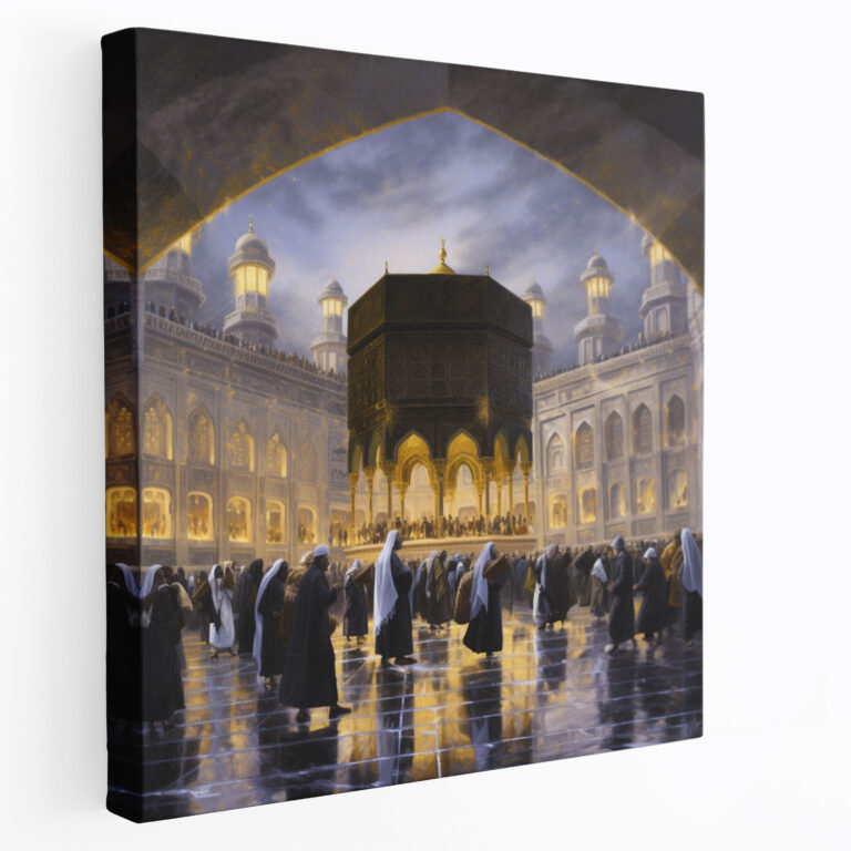 Kaaba Wall Decoration - Kaaba, Home Decoration, Canvas, Wall Art