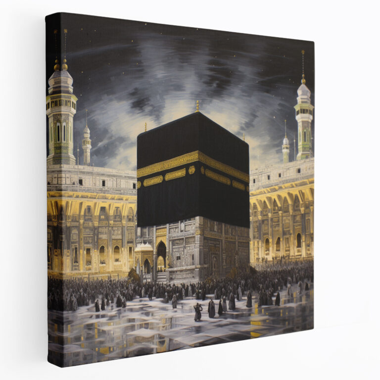 Kaaba Canvas Print - Kaaba, Architectural Beauty, Canvas Wall Art, Kaaba Canvas Print