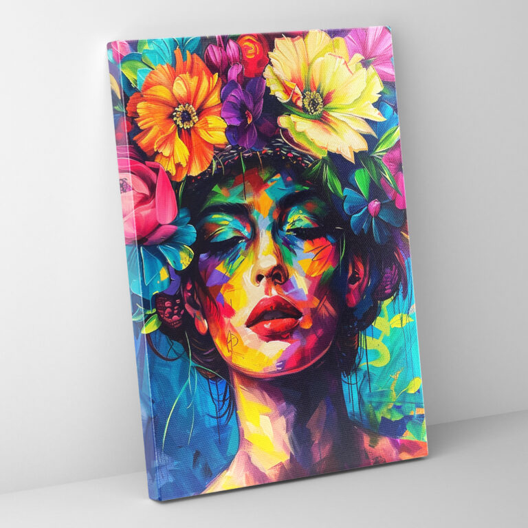 Frida Kahlo Style Canvas Print - Frida Kahlo, Frida Kahlo Style, Home Decoration, Canvas