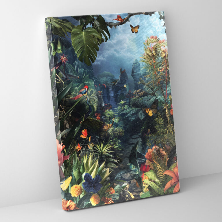 Frida Kahlo Style Wall Art - Frida Kahlo, Canvas Wall Art, Wall Decoration, Canvas
